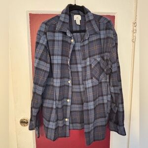 H&M Plaid flannel Shirt in Blue and Brown